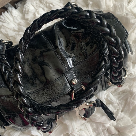 Francesco Biasia Handbag Patent Cowhide Leather - Picture 6 of 9